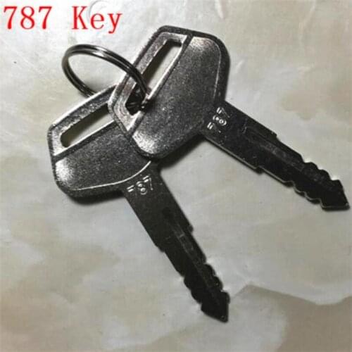 Free shipping 10 Pcs/lot 787 Key-Ignition Key for Excavator Equipment Part Number 787