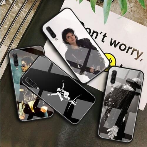 Michael Jackson Tempered Glass Case For Samsung Galaxy A10S A10E A20S A20E A30S A40 A50S A60 A70 A80 A90 A6 A7 A8 Shell