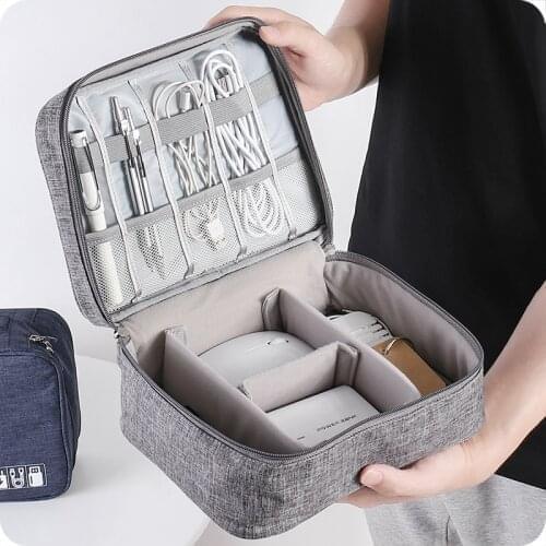 Travel Storage Bag Kit Data Cable U Disk Power Bank Electronic Accessories Digital Gadget Devices Divider Organizer Containers