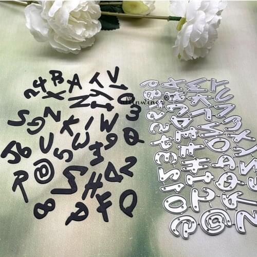 Graffiti letters DIY Craft Metal Cutting Die Scrapbook Embossed Paper Card Album Craft Template Stencil Dies