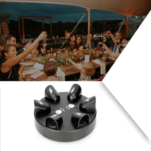 Interesting Electric Finger Game Machine Children Electric Shocking Roulette Lie Detector Punishment Props Tricky Toy