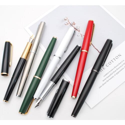 Jinhao 95 Metal Fountain Pen Fine Nib 0.5mm Ink Pen With A Converter Business office supplies