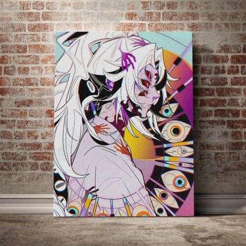 Painting Wall Art HD Printed Kokushibou Michikatsu Tsugikuni Anime Poster Modular Canvas Home Decoration Picture For Living Room