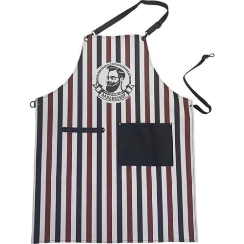 Leather Material Hairdressing Shawl Salon Barber Apron Waterproof Dye Hair Hairdresser Cape Hair Salon Cape Barber Apron