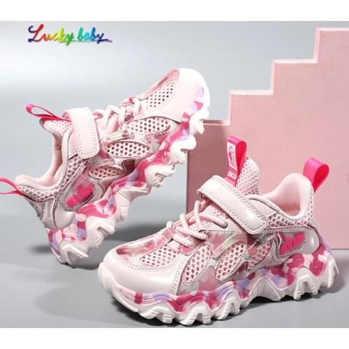 2021 Summer Childrens Sneakers Kids Sports Shoes For Girls Breathable Mesh Sneaker Girls tenis infantil Kids Shoes XA212015