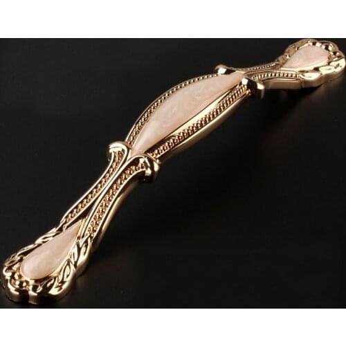 2015 New Luxury Amber Porcelain Platinum Handle European Style Furniture Drawer Wardrobe Door (C.C.:128mm,Length:167mm)