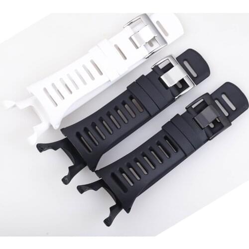 35mm Silicone Strap Watchband for SUUNTO Ambit 1 2 3 2R 2S Black White Wristwatches Sport Men Rubber Wristband Watch Belt