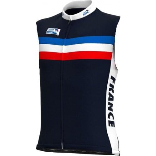SPRING SUMMER 2020 FRANCE NATIONAL TEAM ONLY SLEEVLESS VEST CYCLING JERSEY CYCLING WEAR ROPA CICLISMO SIZE XS-4XL