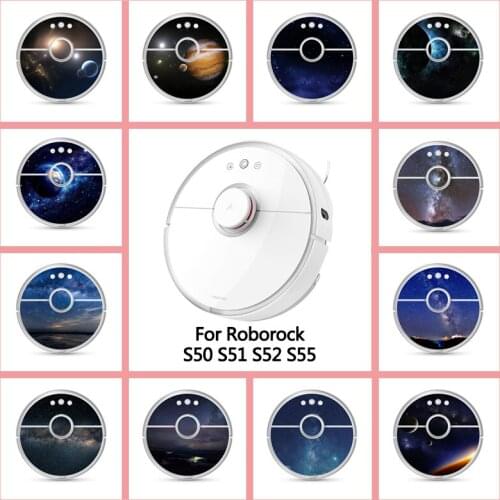 Provide Customized Custom Starry Universe Cute Sticker for Roborock S50 S51 S52 S55 Robot Robotic Vacuum Cleaner Skin Spare Part