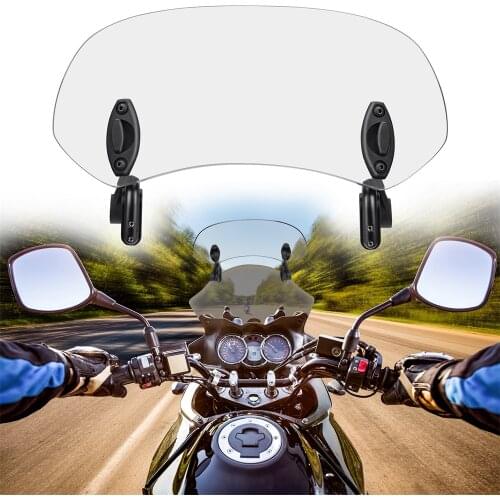 Motorcycle Windshield Extension Universal For ATV For BMW G310R R1150R R1150R F800ST CB500X NC700X NC750X Z650 Z750 Z800 Z900