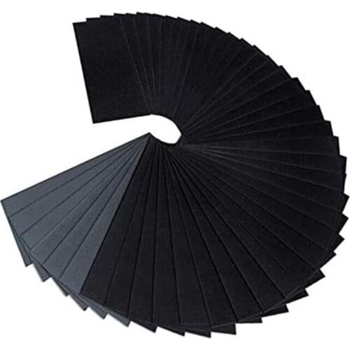 40 Sheets of Fine Sandpaper (400-5000 Grit) Dry/Wet Waterproof Sandpaper Grit for Metal, Wood, Gl, Plastic Cars