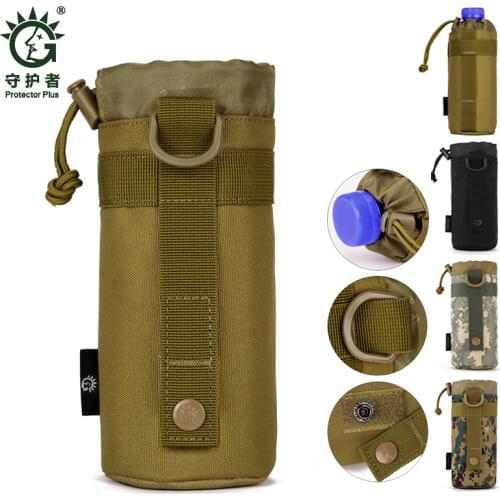 550ML MOLLE System Water Bottle Pouch,Tactical Military Kettle Pocket Bag,Men Travel Army Water Bag For Riding Hiking Trekking