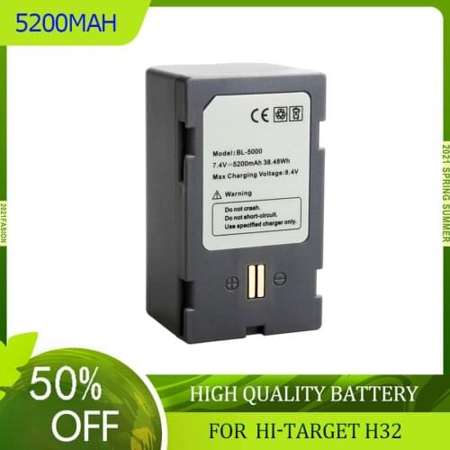 1PC 5200mAh BL-5000 Battery for Hi-target H32,V30,V50,F61,F66 IRTK GNSS RTK GPS Measurement Rechargeable Battery