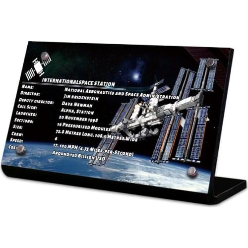 Acrylic display stand brand for creator 21321 idea International Space Station toys building blocks