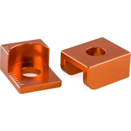 Aluminum Chain Adjuster Rear Axle Blocks For KTM 65 SX XC XC65 2008 2009 SX65 1998 1999 2000 2001 2002-2011 2012 2013 2014 2015