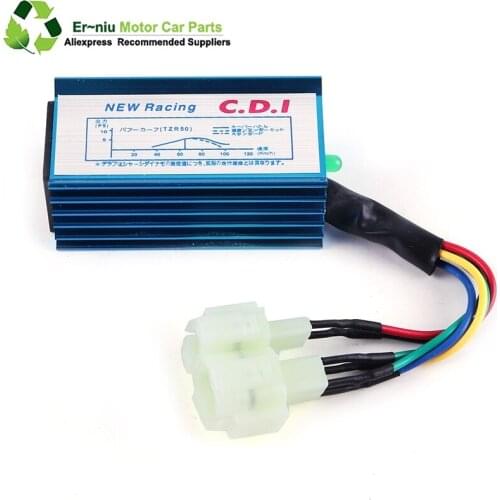 Free Shipping 1pc Performance 6 pin Racing CDI Box +Ignition Coil For GY6 Scooter Moped 50CC 150CC Q