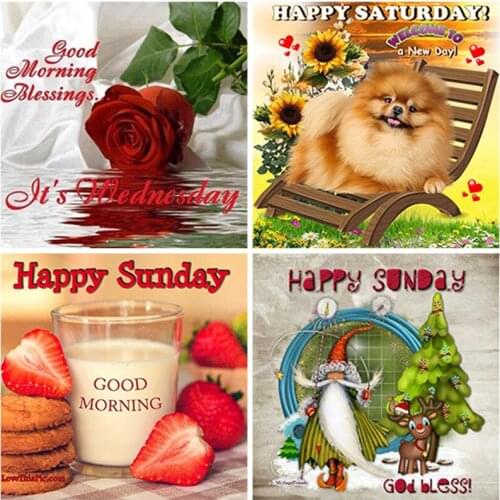 DIY Craft 5D Diamond Painting Full Round Square Resin Mosaic Embroidery Cross Stitch Kits Wall Art Best Gift Small Lovely Animal