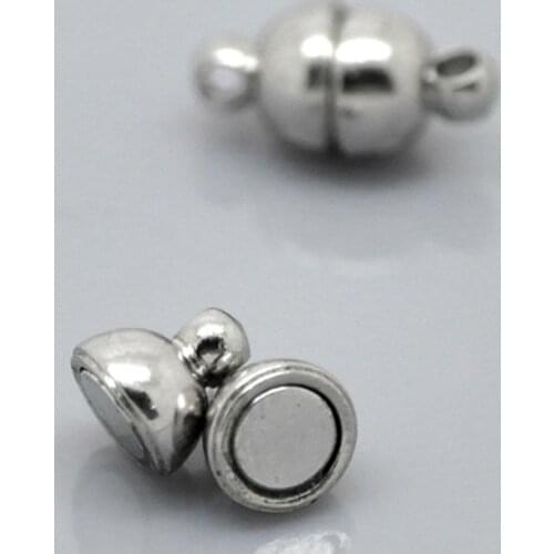 DoreenBeads 1 Sets Silver Color Magnetic Clasps 12x6mm(4/8"x2/8") new