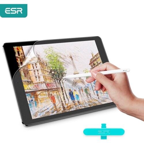 ESR Screen Protector for iPad Mini 5 2019/Mini 4/Air 2014/Air 2 for iPad Pro 9.7/iPad 6th 2018/5th 2017 Writtable Soft Film