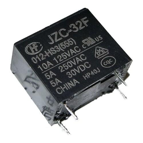 HOT 5V relay JZC-32F-012-HS3 JZC 32F 012 HS3 JZC32F012HS3 DC12V 12VDC 12V 10A 4PIN