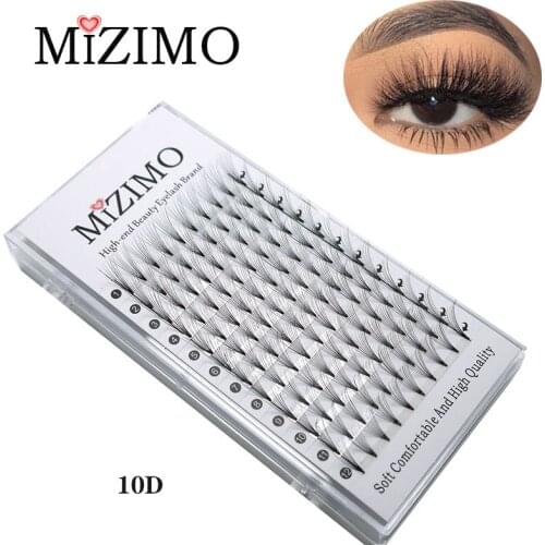 Lashes Premade Wide Fans 10D Short Stem Russian Volume Professional Eyelash Extensions Faux Mink Natural Softness Makeup tools
