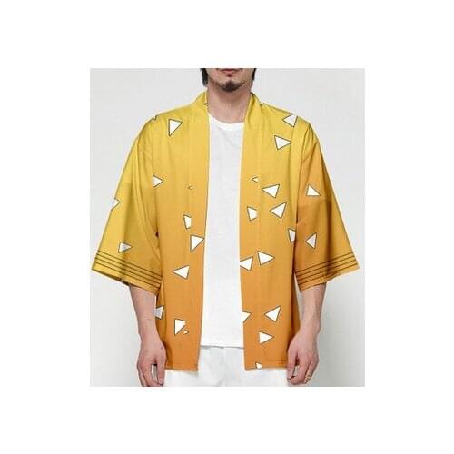 Unisex Demon Slayer Characters Cosplay Kimono Coat Shirt Japanese Blouses