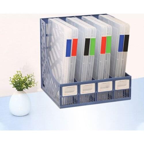 Transparent Classification File Storage Box A4 A5 Portable Clip Plastic Box Transparent Finishing Box Portable Buckle Color Rand