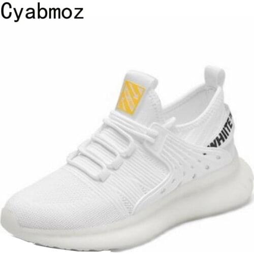 Cyabmoz Men Height incresing shoes 5cm and 7cm Elevator Breathable Mesh sneakers Outdoor Leisure Man Shoe Casual White shoes