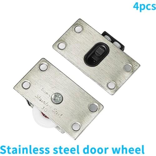 Stainless Steel 338 wardrobe door wheel rail pulley, sliding door sliding door mute bearing wooden door crane wheel accessories