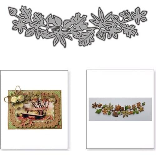 New Leaves Lace Metal Cutting Dies for Scrapbooking Handmade Tools Mold Cut Stencil DIY Card Make Mould Model Craft Decoration