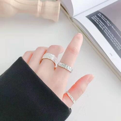 New Arrivals Vintage Thin Chains Round Rings For Women Large Adjustable Size Finger Ring Fashion Boho Jewelry