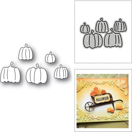 New Happy Mini Pumpkins Food 2020 Metal Cutting Dies for DIY Scrapbooking and Card Making Decorative Embossing Craft No Stamps