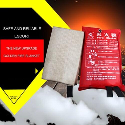 1.2M x 1.2M Fire Blanket Fiberglass Fire Flame Retardant Quality Emergency Survival Fire Shelter Safety Cover Fire Blanket