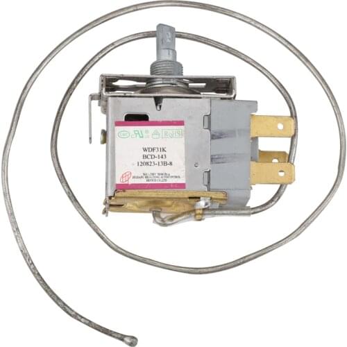 WDF31K Original Refrigerator Thermostat,3 Feet Freezer Temperature Controller Switch, Refrigerator Accessories