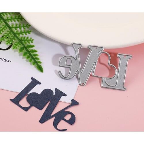 Craft Dies Cut Love Metal Cutting Dies For Scrapbooking Photo Album Decor Clear Stamps And Slimline Dies DIY Mold Paper Cutter