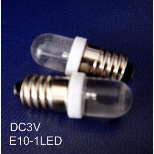 High quality,E10 3V Led,E10 Lamp DC3V,E10 light,E10 LED,E10 Pilot lamp,E10 Instrument Light,E10 Bulb 3V,free shipping 500pcs/lot