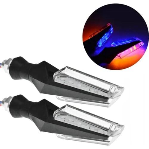 1 Pair 12V Motorcycle LED Turn Signal Lights Indicator Blinker Moto Tail Lights Signal Lamp For Dirt Bike ATV Scooter Moped