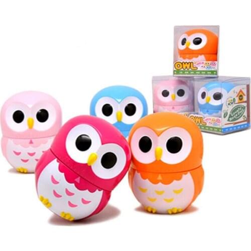 200pcsOrange cute cartoon owl kitchen timer 60 minutes cooking machine dial decoration quality timer mty3