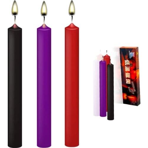 3 Pcs/box Low Temperature Candle Adult Games Bdsm Bondage Pleasuring Toys Sex Toys for Woman Couples Erotic toys Massage Candles