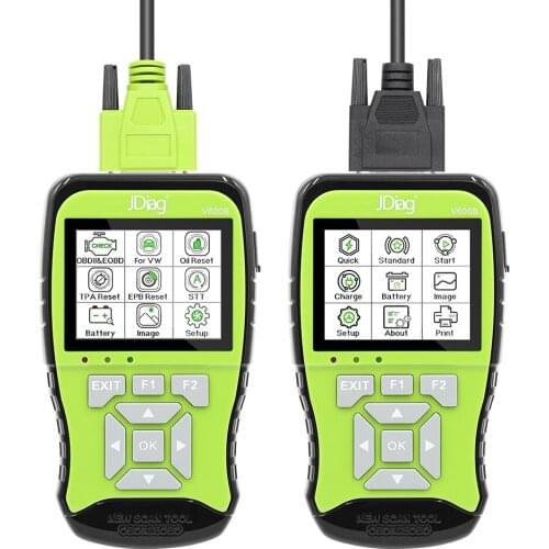 Hot Sale Jdiag V600B Vag Scanner Full System Diagnosis + 12v Professional Battery Tester + Obd2 Scanner 3 In 1 Obd2 Scanner Tool