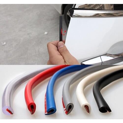 5m/10m U Type Universal car door protector car door Edge Guards Trim Styling Moulding Protection strip Scratch Protector for car