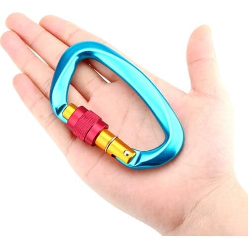 Safety Master Lock D-shaped Carabiner Key Hook Climbing Hammock Backpack Buckle Outdoor Equipment Portable Ultralight Carabiner