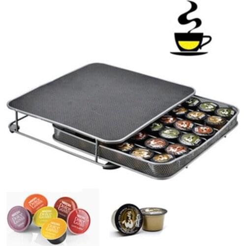 Duolvqi Coffee Capsules Pod Holder For Dolce Gusto/ Nespresso Capsules Storage Coffee Machine Base