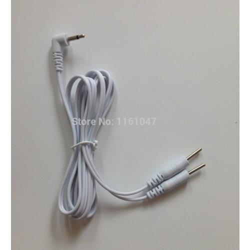 DHL Freeshipping 500pcs/lot DC 2.5MM 2 way electrode wires /cable for digital therapy machine ,tens machine ,slimming massager