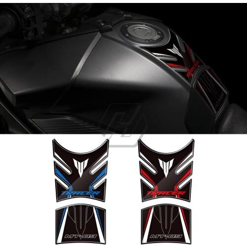 For Yamaha MT-09 MT09 Tracer 2014-2018 Tank Pad Protector - 3D Resin
