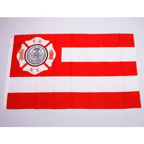 3x5 Feet New York Fire Department Flag 100% Polyester Banner