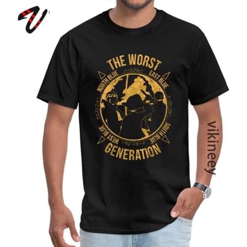 One Piece The Worst Generation Faddish T Shirt Japanese Anime Novelty Tshirt Monkey Luffy Anime Funny Tshirts Pirate Design
