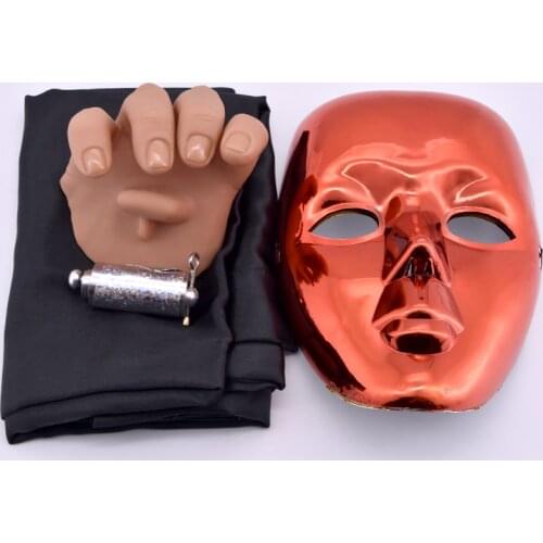 Ghost Mask Magic Tricks Stage Magia Mask Quick Change Brilliant Megie Mentalism Illusion Gimmick Props for Professional Magician