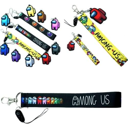 Cute Game Mobile Phone Portable Short Lanyard for Keys Phone Cord Strap Wrist Strap Keyring Cosplay Bag Keychain Gift 0336