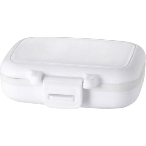 Tiny Pill Box Portable Travel Vitamin Case Storage Organizer With Removable Pill Container Multifunctional Storage Box